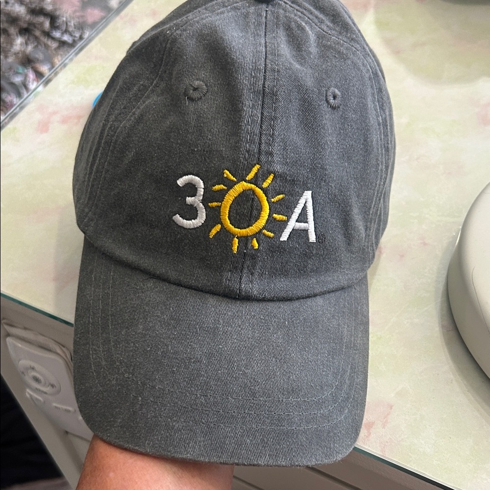 30A Gray adjustable hat. One size